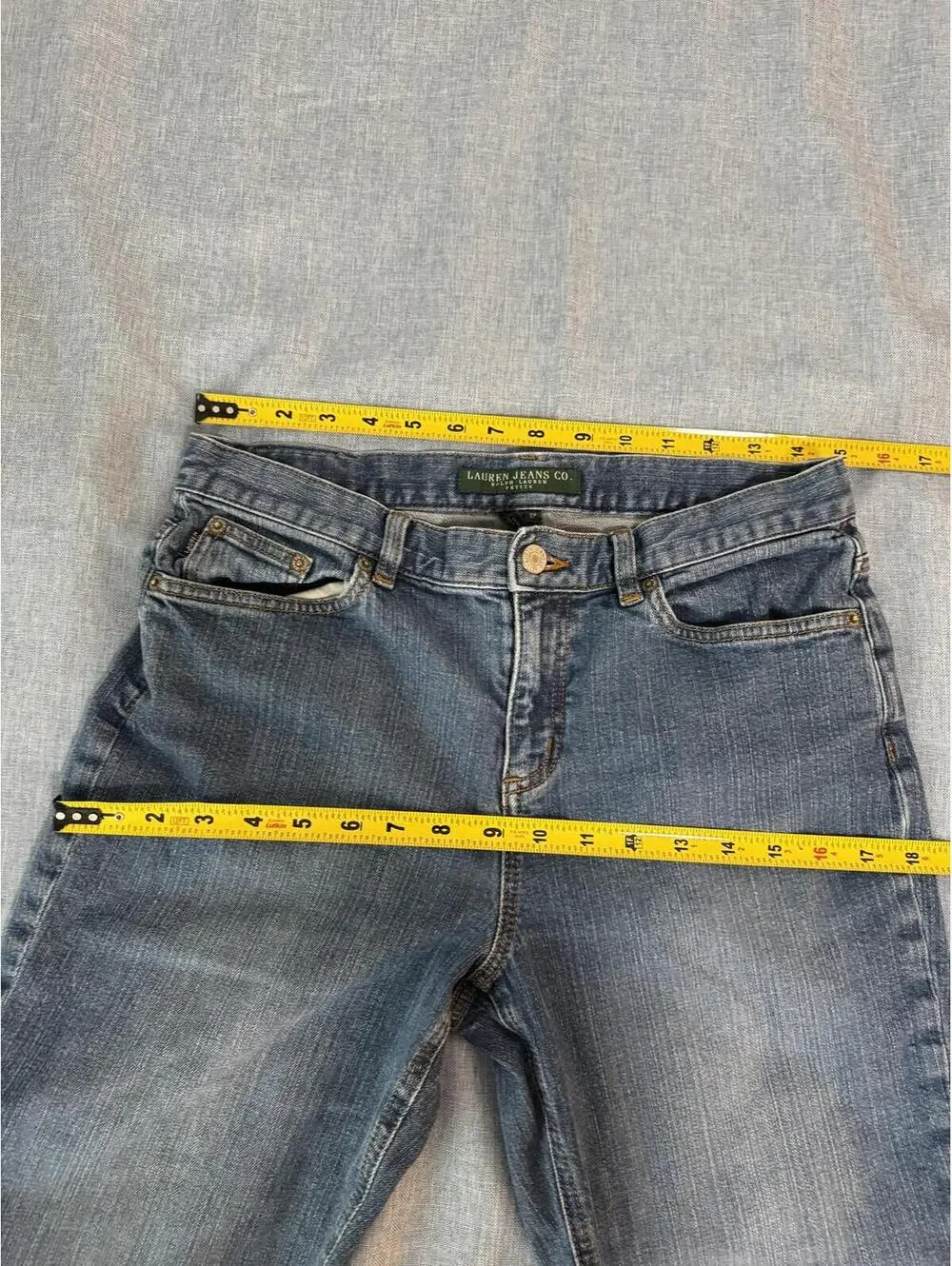 Lauren‎ Ralph Lauren Petite 8P Bootcut Jeans Classic Medium Wash